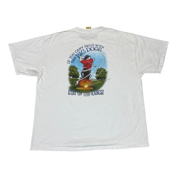 Vintage Y2K 2005 Big Dogs Stay On The Range Golf Shirt Men's XL - Picture 1 of 13